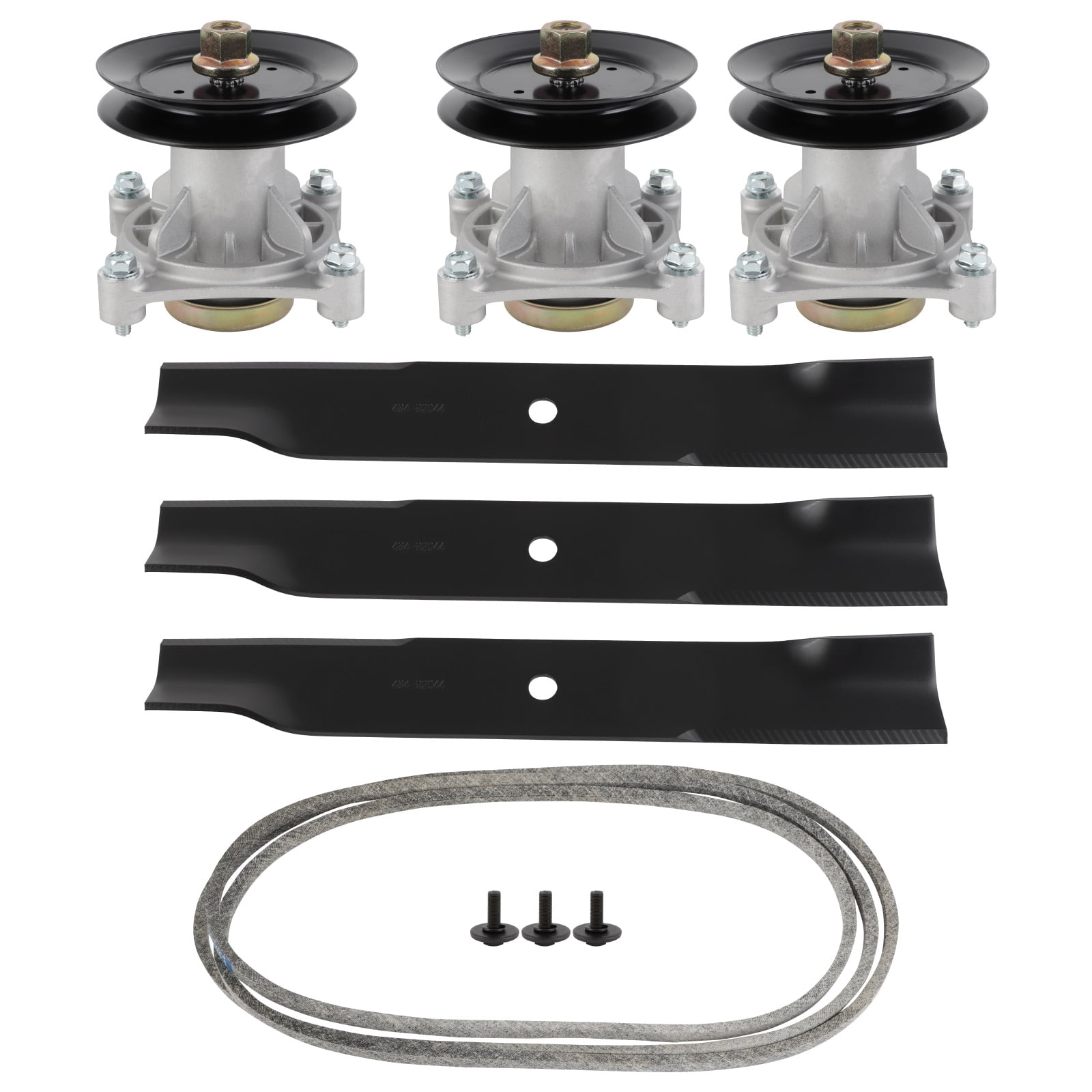 SCITOO Deck Rebuild Kit 52 Lawn Mower Deck Parts Rebuild Kit Compatible with 3 Blades for a 52Cut. for Hustler Super Z. High Lift