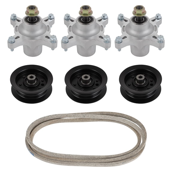 SCITOO Deck Rebuild Kit Lawn Mower Deck Parts Rebuild Kit Compatible with Toro Time Cutter Z5000 Z5020 Z5030 for Toro Time Cutter SS5000 SS5060 3 spindle assembly 3 Pulleys