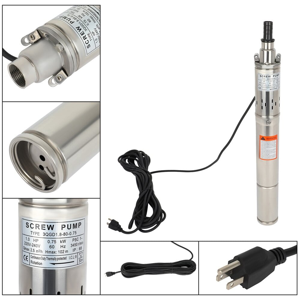 SCITOO Deep Well Pump for 11Hp 220V/60Hz 147psi Screw-type