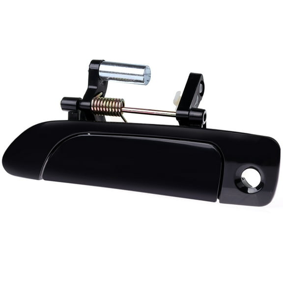 SCITOO Door Handle Exterior Front Left Side fit 2001 2002 2003 2004 2005 for Honda Civic Smooth Black(1pc)