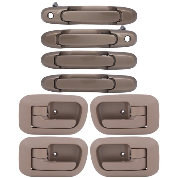 SCITOO Door Handles Exterior Interior Driver Passenger Side Replacement fit for 1998-2003 for Toyota Sienna(8pcs)