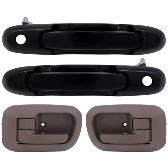 SCITOO Door Handles Exterior Interior Front Driver Passenger Side Replacement fit for 1998-2003 for Toyota Sienna(4pcs)