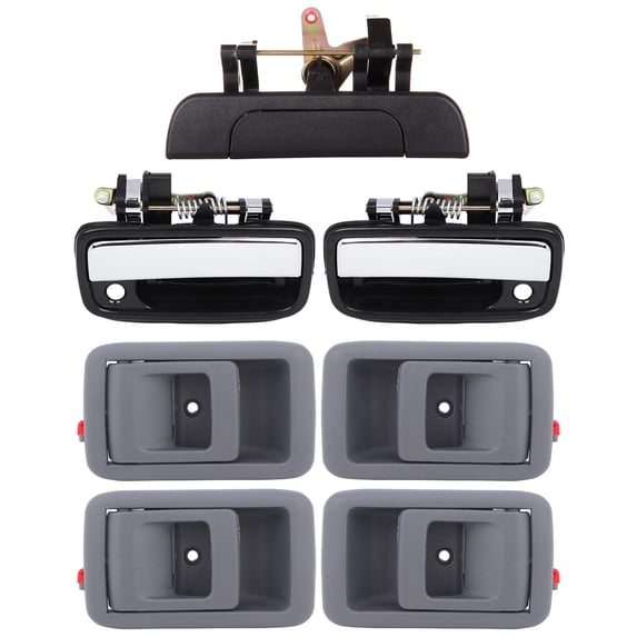 SCITOO Door Handles Exterior Interior+Tailgate Front Left Right Side Replacement fit for 2001-2004 for Toyota Tacoma(7pcs)