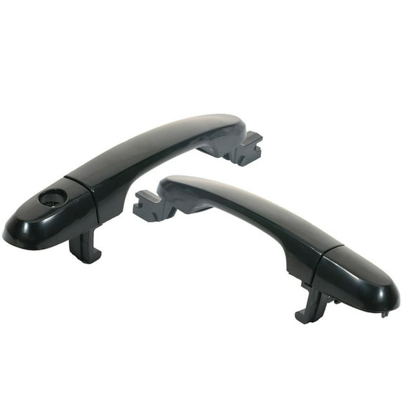 SCITOO Door Handles Exterior Left Side Replacement fit for 2005-2010 for Kia for Sportage Smooth Black(2pcs)