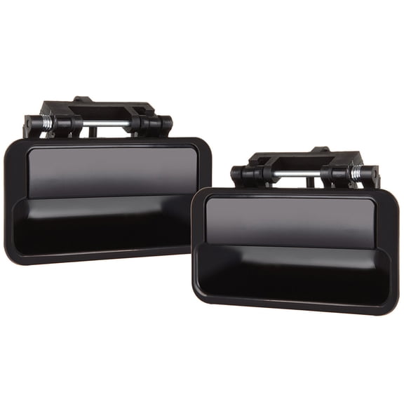SCITOO Door Handles Exterior Rear Driver Passenger Side fit 1989-1991 for Chevrolet Sprint 1989-1994 for Geo Metro for Pontiac Firefly for Suzuki Swift Black(2pcs)