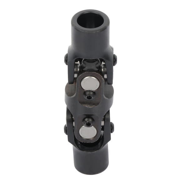 SCITOO Double 3/4" Round -3/4" Round Smooth Steering Universal Joints U-Joint Shaft Black