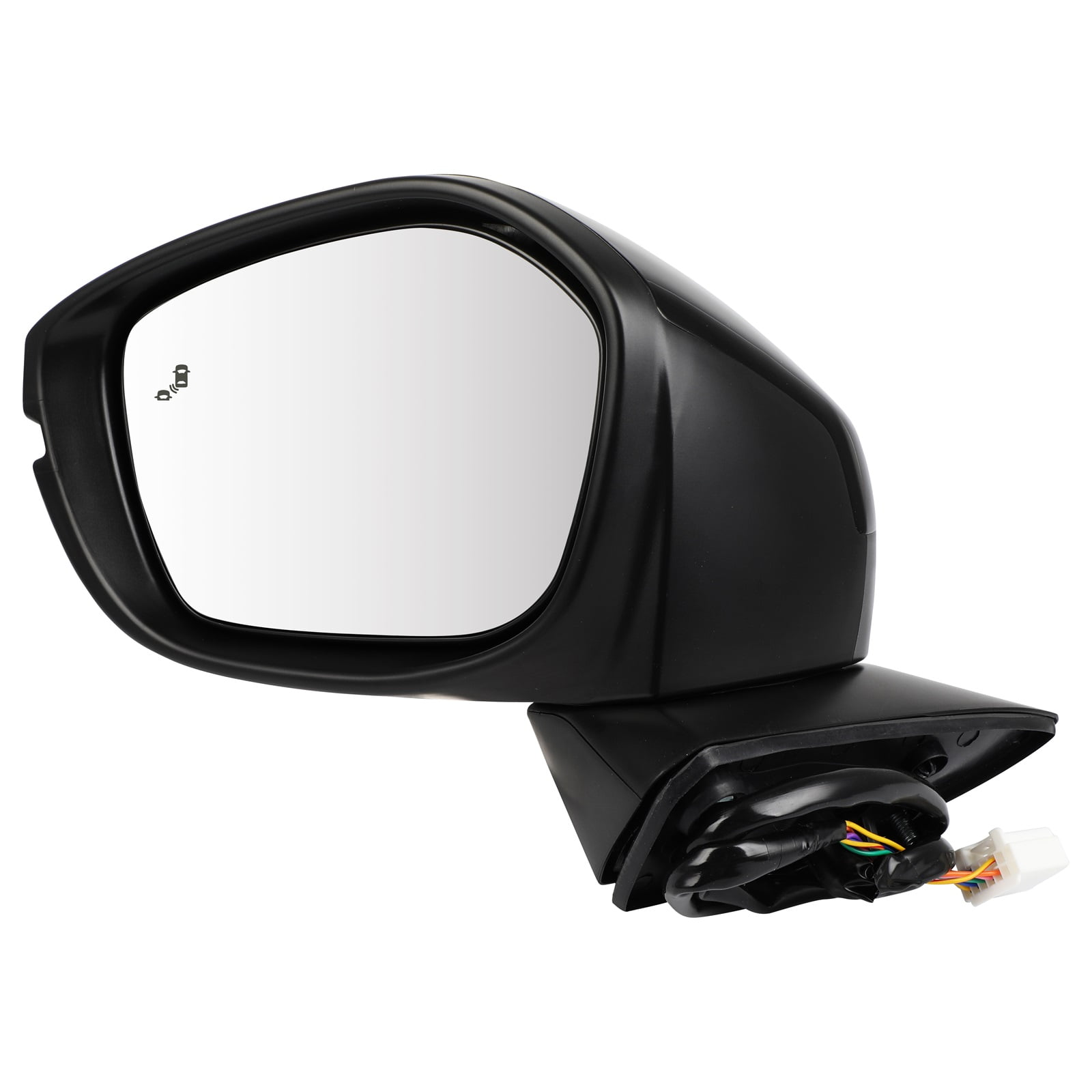 SCITOO Manual Telescoping Towing Mirror - Passenger Side (Right), Fits Freightliner Cascadia 2008-2016, Black