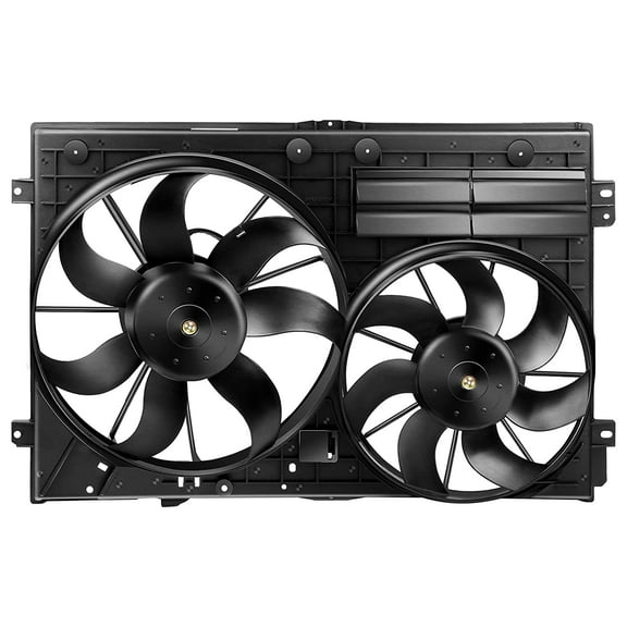 SCITOO Dual Radiator Condenser Cooling Fan Compatible with Quattro/TT Passat/for Passat CC/Golf/for Beetle Fits select: 2011 VOLKSWAGEN JETTA SE, 2012-2013 VOLKSWAGEN PASSAT SE