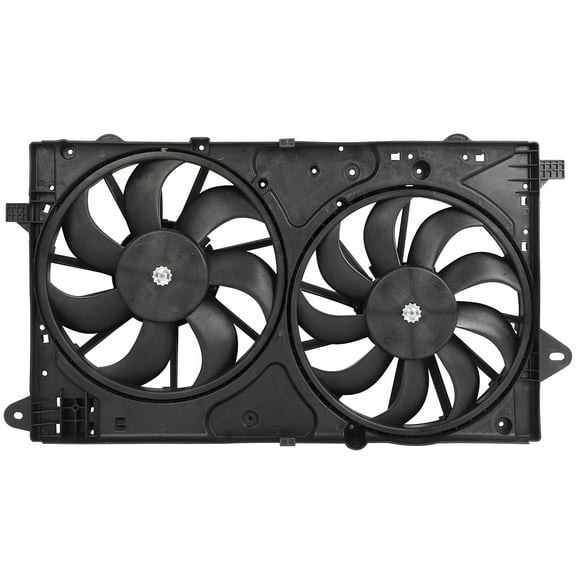 SCITOO Engine Radiator Condenser Cooling Fan Assembly Compatible with 2010-2016 for Buick for LaCrosse 2.4L, 2011-2017 for Regal 2.4L, 2014 for Chevrolet for Impala 2.4L, 2013-2014 for Malibu 2.4L