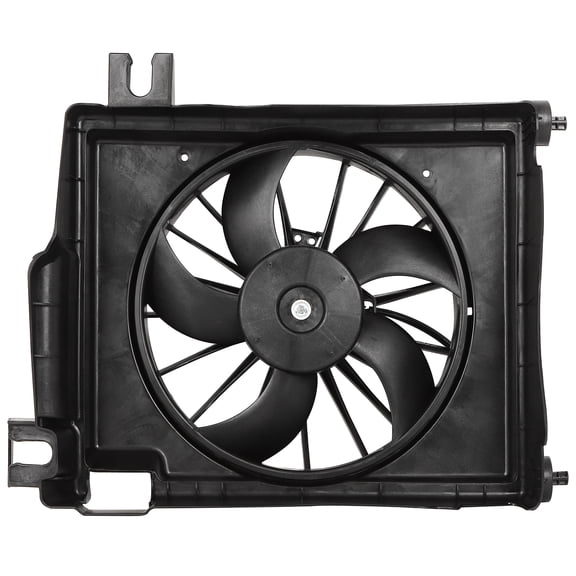 SCITOO Engine Radiator Condenser Cooling Fan Assembly Compatible with Dodge 2002-2008 for Ram 1500 3.7L 2002 for Ram 1500 3.9L 2003-2008 for Ram 1500 4.7L 5.7L, 2003-2007 for Ram 2500/3500 5.7L