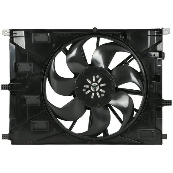 SCITOO Engine Radiator Cooling Fan Assembly Compatible with 2020-2024 for Buick for Encore GX 1.2L 1.3L 2021-2024 for Chevrolet for Trailblazer 1.2L 1.3L; Replace 60002453;