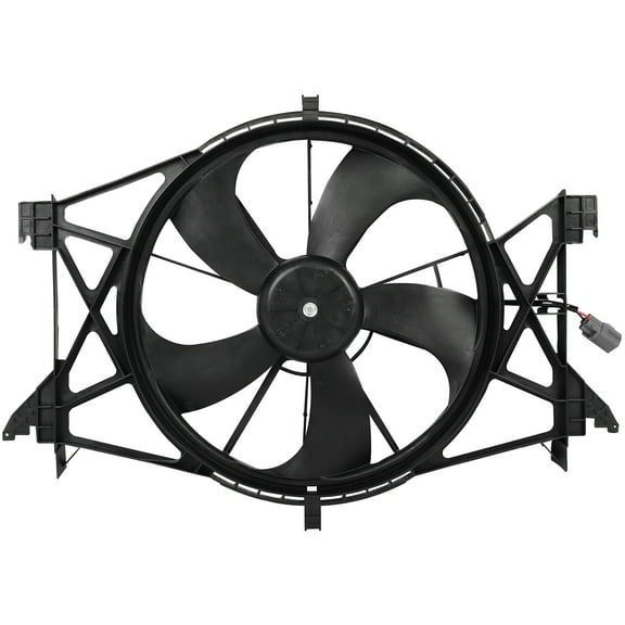 SCITOO Engine Radiator Cooling Single Fan Assembly 2-Pin for Dodge for Ram 1500 2009-2010 for Ram for 1500 2011-2018 620060,622360