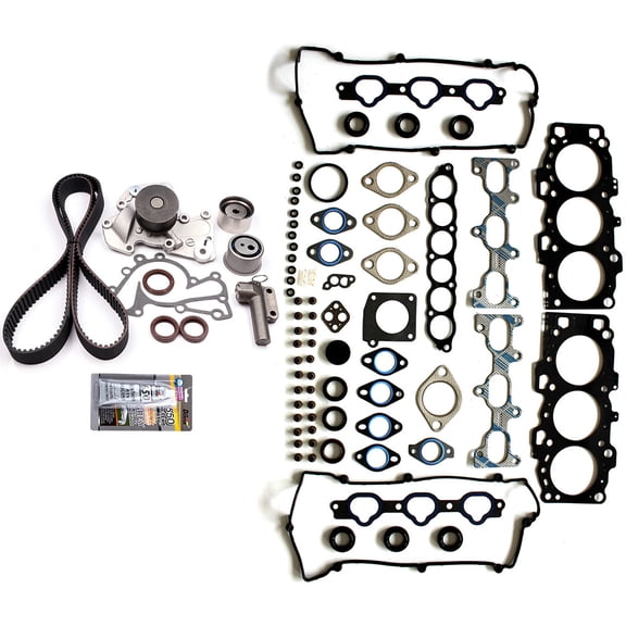 SCITOO Engine Timing Belt and head gasket Kit Fits 2004 2005 for Hyundai Sonata 2.7L 2656CC V6 GAS DOHC