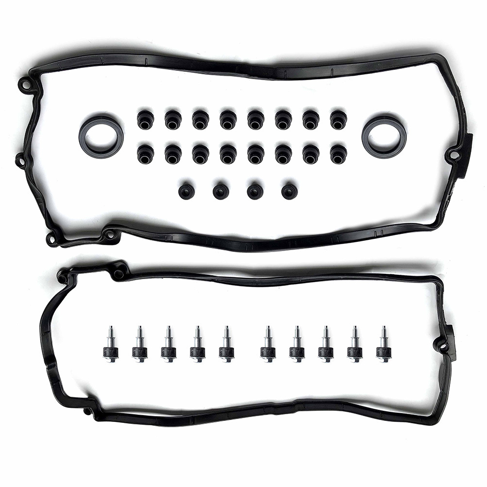 BMW 545i, 550i, 645Ci, 650i, 745Li Right Side Valve Cover Gasket Set, OEM# 11127513194 By PARTS4EUROCARS