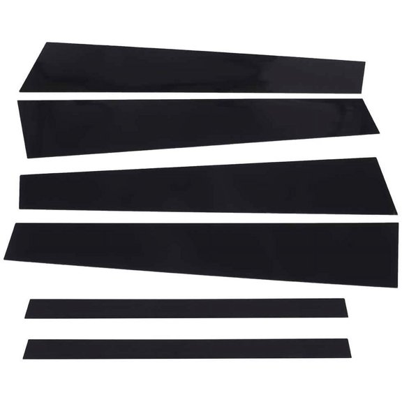 SCITOO Fit for 2014-2015 2017 for Honda for Accord 2.0L,2013-2017 for Honda for Accord 2.4L,2013-2017 for Honda for Accord 3.5L 6PCS Set Door Trim Piano Cover Black Pillar Posts
