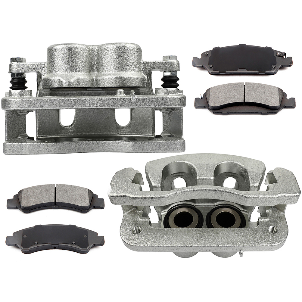 Front & Rear Ceramic Brake Pad Set For Chevy Silverado, Tahoe, Suburban, Yukon, Escalade