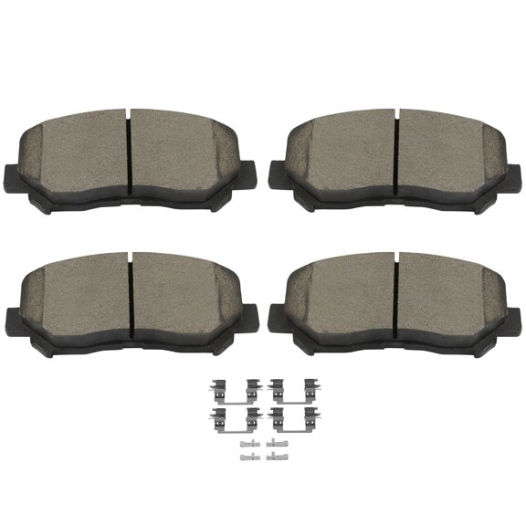 SCITOO Front Disc Brake Pad Set 4PCS w/Hardware Fit For Chrysler For 200 2015-2017,For Jeep For Cherokee 2014-2017