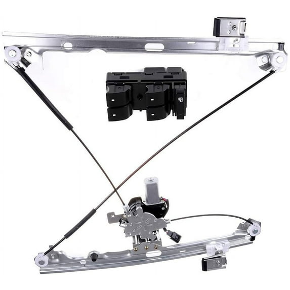 SCITOO Front Left Driver Side Window Regulator Assembly W/ Motor Compatible with 2007-2012 For Chevy Silverado 1500 2007-2011 For GMC Sierra 1500 15880566 741-442 25789692