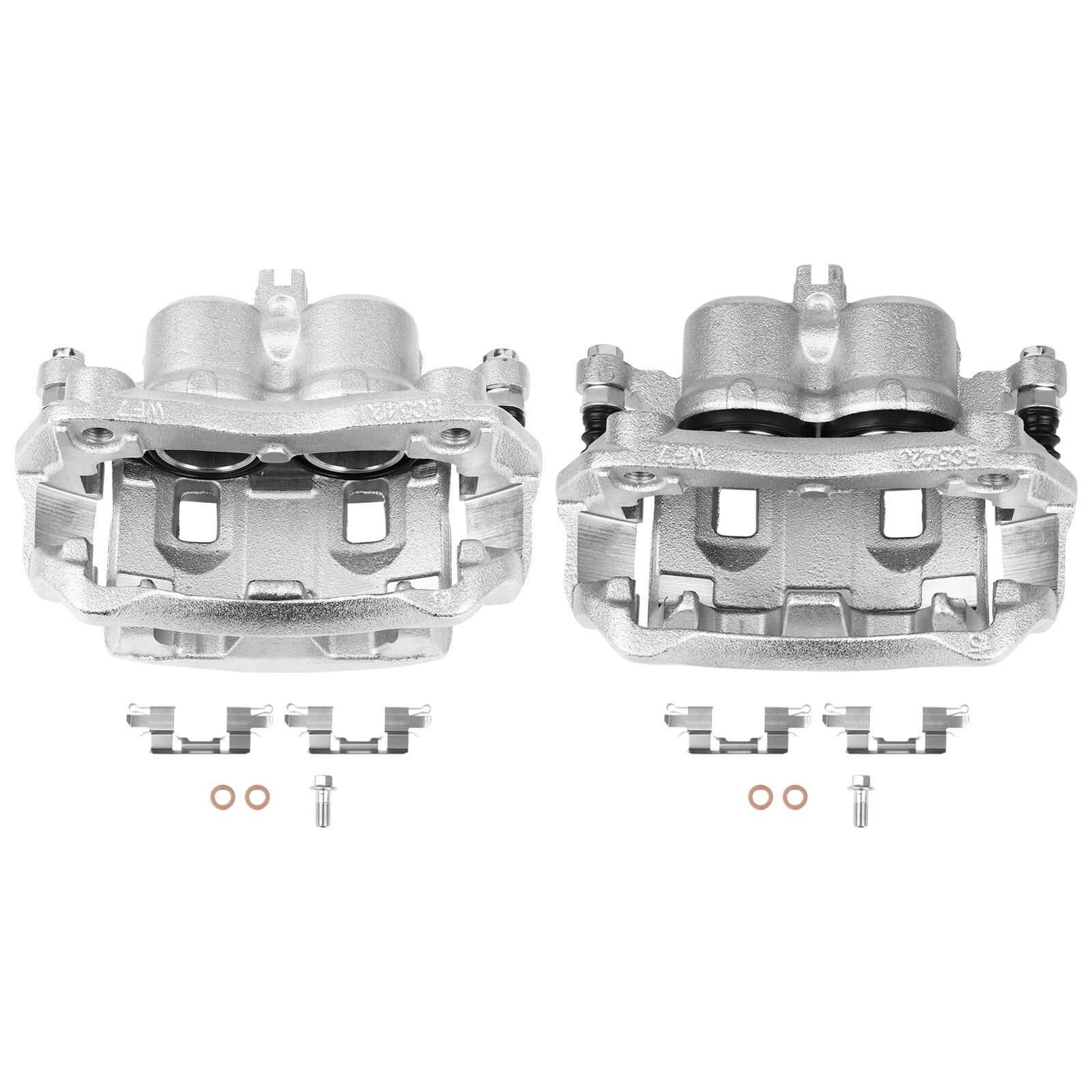 Detroit Axle Front Left & Right Brake Calipers With Brackets For 2009-2012 Dodge Journey – Remanufactured
