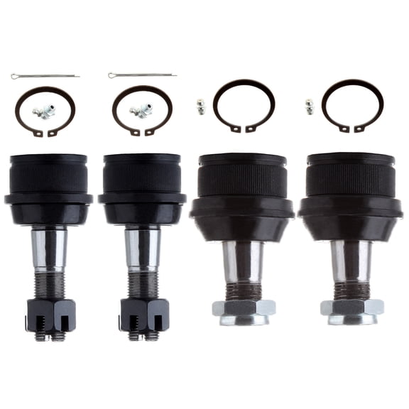 SCITOO Front Lower and Upper Ball Joints For Dodge Ram 3500 For Ford Bronco Excursion for F-150 for F-250 for F-250 Super Duty for F-350 for F-350 Super Duty for F-450 Super Duty for F-550 Super Duty