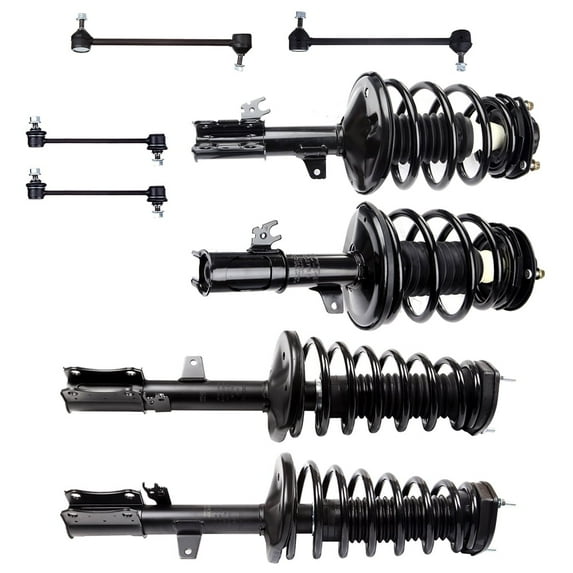 SCITOO Front/Rear Strut Spring Assembly, Stabilizer Bar Link Kit Fit for 1999 2000 2001 2002 2003 for Toyota Solara