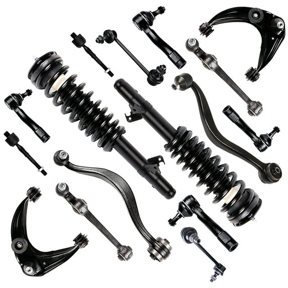 SCITOO Front Strut Spring Assembly, Control Arm and Ball Joint Assembly, Stabilizer Bar Link, Tie Rod End Fit for 2003 2004 2005 2006 2007 for Mazda 6
