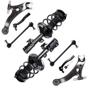 SCITOO Front Strut Spring Assembly, Control Arm and Ball Joint Assembly, Stabilizer Bar Link Kit, Tie Rod End Fit for 2002 2003 for Lexus ES300, 2002 2003 for Toyota Camry