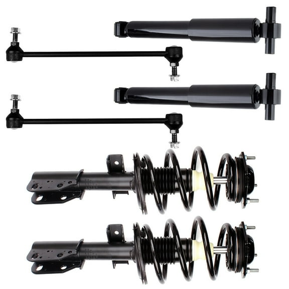 SCITOO Front Strut Spring Assembly Rear shock Absorber Stabilizer Bar Link Fit for 2008 2009 2010 2011 2012 2013 2014 2015 2016 for Buick Enclave 2011 2012 2013 2014 2015 2016 for Chevy Traverse