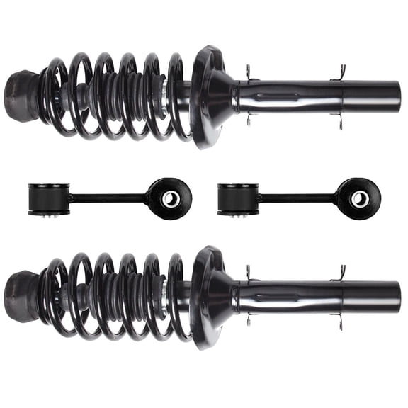 SCITOO Front Strut Spring Assembly, Stabilizer Bar Link Fit for 2001 2002 2003 2004 2005 206 2007 2008 2009 2010 for Volkswagen Beetle, 2001 2002 2003 2004 2005 2006 for Volkswagen Golf
