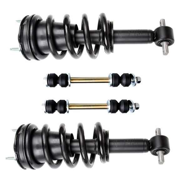 SCITOO Front Strut Spring Assembly, Stabilizer Bar Link Kit Fit for 2007 2008 2009 2010 2011 2012 2013 for Chevrolet Silverado 1500, 2007 2008 2009 2010 2011 2012 2013 for GMC Sierra 1500