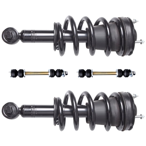 SCITOO Front Strut Spring Assembly, Stabilizer Bar Link Kit Fit for 2007 2008 2009 2010 2011 2012 for Chevrolet Tahoe/2007 2008 2009 2010 2011 2012 2013 2014 for GMC Yukon