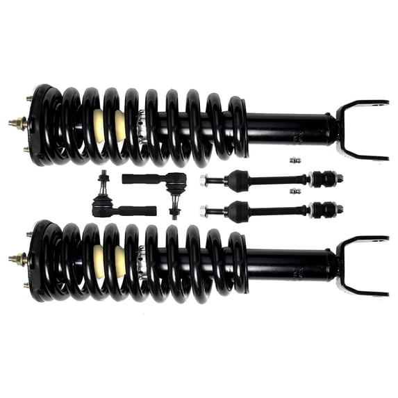 SCITOO Front Strut Spring Assembly, Stabilizer Bar Link, Tie Rod End Fit for 2005 2006 2007 2008 2009 for Dodge Dakota, 2006 2007 2008 2009 for Mitsubishi Raider
