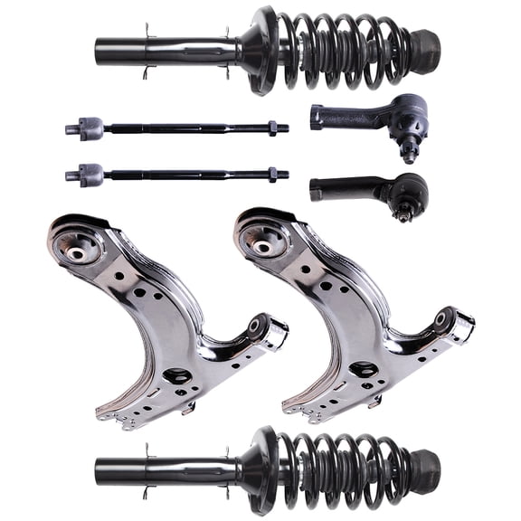 SCITOO Front Strut Spring Assembly, Tie Rod End, Control Arm Fit for 2001 2002 2003 204 2005 2006 2007 2008 2009 2010 for Volkswagen Beetle, 2001 2002 2003 2004 2005 for Volkswagen Jetta