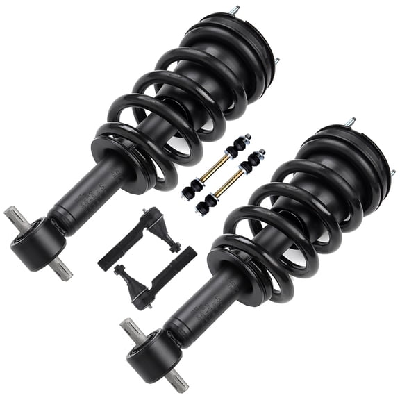 SCITOO Front Strut Spring Assembly Tie Rod End Stabilizer Bar Link Kit Fit for 2007 2008 2009 2010 2011 2012 2013 for Chevrolet Silverado 1500 2007 2008 2009 2010 2011 2012 2013 for GMC Sierra 1500