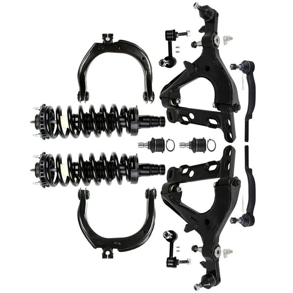 SCITOO Front Struts Control Arms Kit For Chevrolet Trailblazer 2003,For Chevrolet Trailblazer EXT 2003,For GMC Envoy 2003,For GMC Envoy XL,For Isuzu Ascender Ball Joint,Sway Bars,Tie Rod End,11PCS