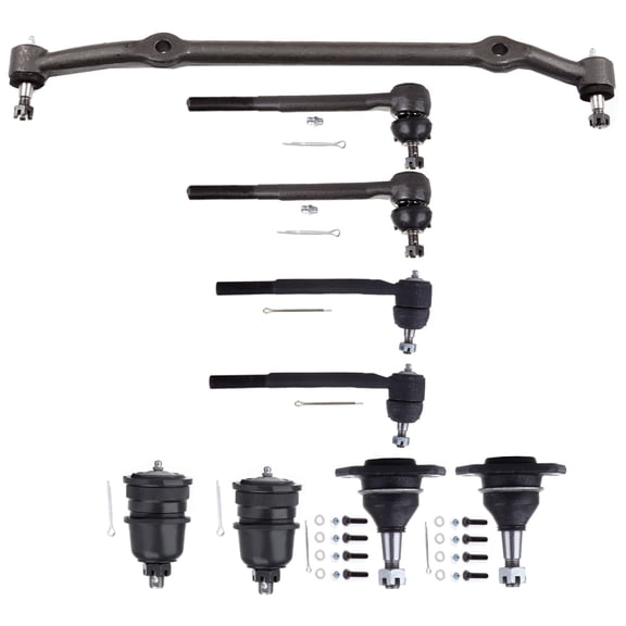 SCITOO Front Upper Lower Ball Joints Steering Inner Outer Tie Rod Ends Center Link Kit fit 1978-1987 for Buick Regal for Chevrolet Monte Carlo for Oldsmobile Cutlass for Pontiac Grand Prix