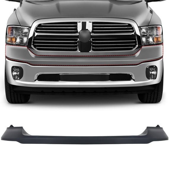 SCITOO Front bumper cover Compatible for 2013,2014,2015,2016,2017,2018 for Dodge Ram 1500 Plastic Painted Bumper replacement CH1014108