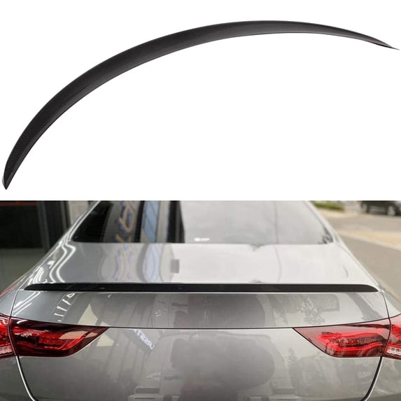 SCITOO Glossy Black Carbon Fiber Rear Trunk Spoiler Wing Replacement fit for 2017-2018 for Mercedes-Benz GLC250