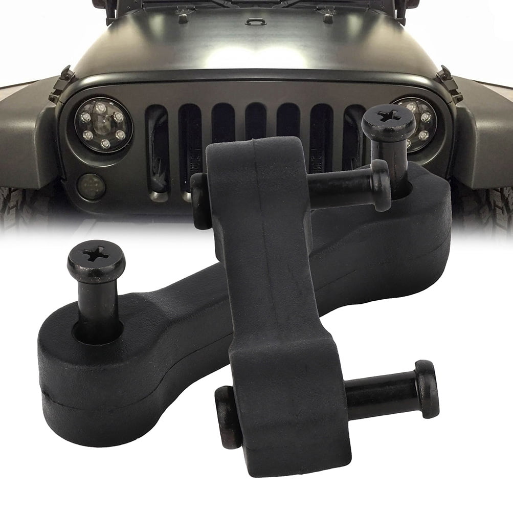 Amazon.com: Qziulr 2Pcs Hood Latch Catch, Black ABS