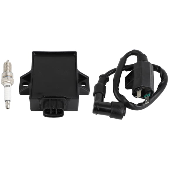 SCITOO Igniter CDI BOX Ignition Coil and Spark Plug For Kawasaki ATV Bayou 220 KLF220 1996-2002 Bayou 250 KLF250 2003-2011 21121-1160 21119-1457