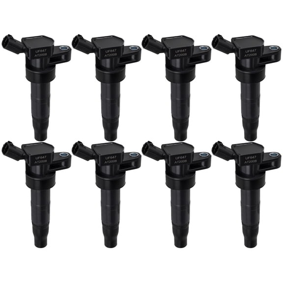 SCITOO Ignition Coil Coils Pack fits for Kia for Sportage 2.4L/2.0L 2011-2016 for Santa Fe Sport 2.4L/2.0L 2013-2016 for Genesis/Equus 5.0L 2012-2016 UF647 GN10568 C-856 set of 8