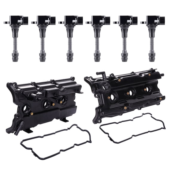 SCITOO Ignition Coils Replacement for 2002-2006 for Nissan Altima Engine Valve Cover with Gaskets Reference 224338J115