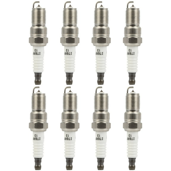 SCITOO Iridium Spark Plugs 7164 for Cadillac, for Chevrolet, for Ford, for GMC & for Lincoln Vehicles - Deville, C1500, Impala, for Silverado 1500, for Yukon - 1988-2010, 4.1-8.1L Pack of 8