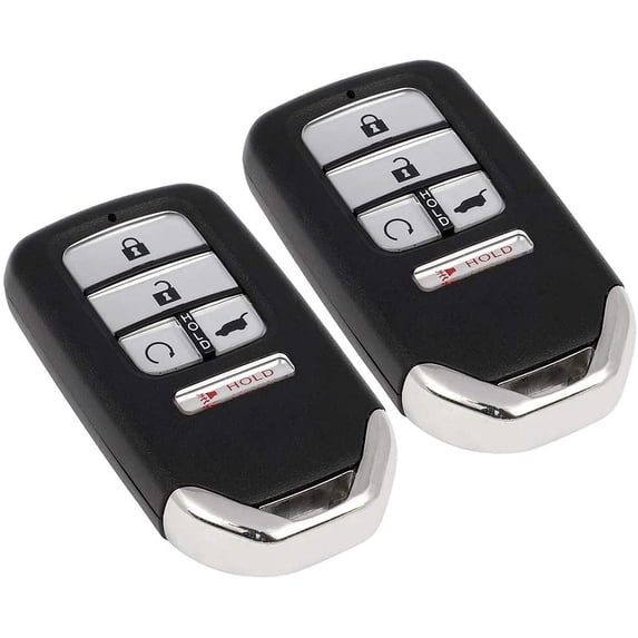 SCITOO Keyless Entry Remote Car Key Fob Replacement for 2 X 5 Button Uncut Keyless Entry Option for Honda Pilot 2016-2019 for Honda CR-V 2017-2019 2pcs FCC KR5V2X (433 MHZ)