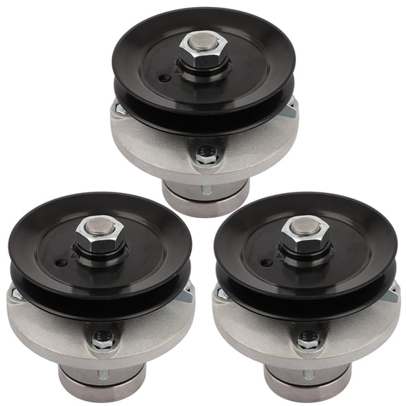 SCITOO Lawn Mower Spindles Spindle Assembly Replacement for John Deere 38" DECK AM108925 W/ PULLEY & GREASE ZERK AM108925; for Stens: 285-231 of 3 Pack