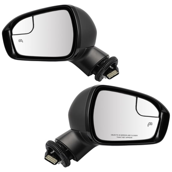 SCITOO Left and Right Side View Mirrors Fit For 2018-2018 For Ford For FUSION Replacement Exterior Mirror Heated; w/Signal Lamp; w/o BLIS; w/Memory; w/P/L; w/Cover; PTM; FO1320623 FO1321623