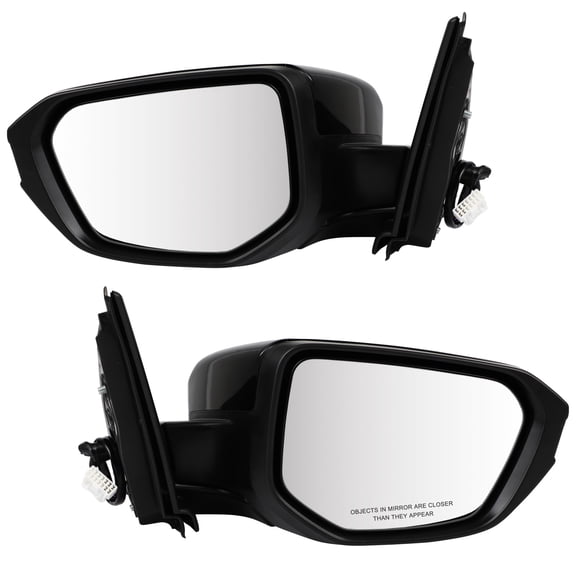 SCITOO Left and Right Side View Mirrors Fit For 2016-2021 For Honda For CIVIC Black Power Heated HO1321283 HO1320283