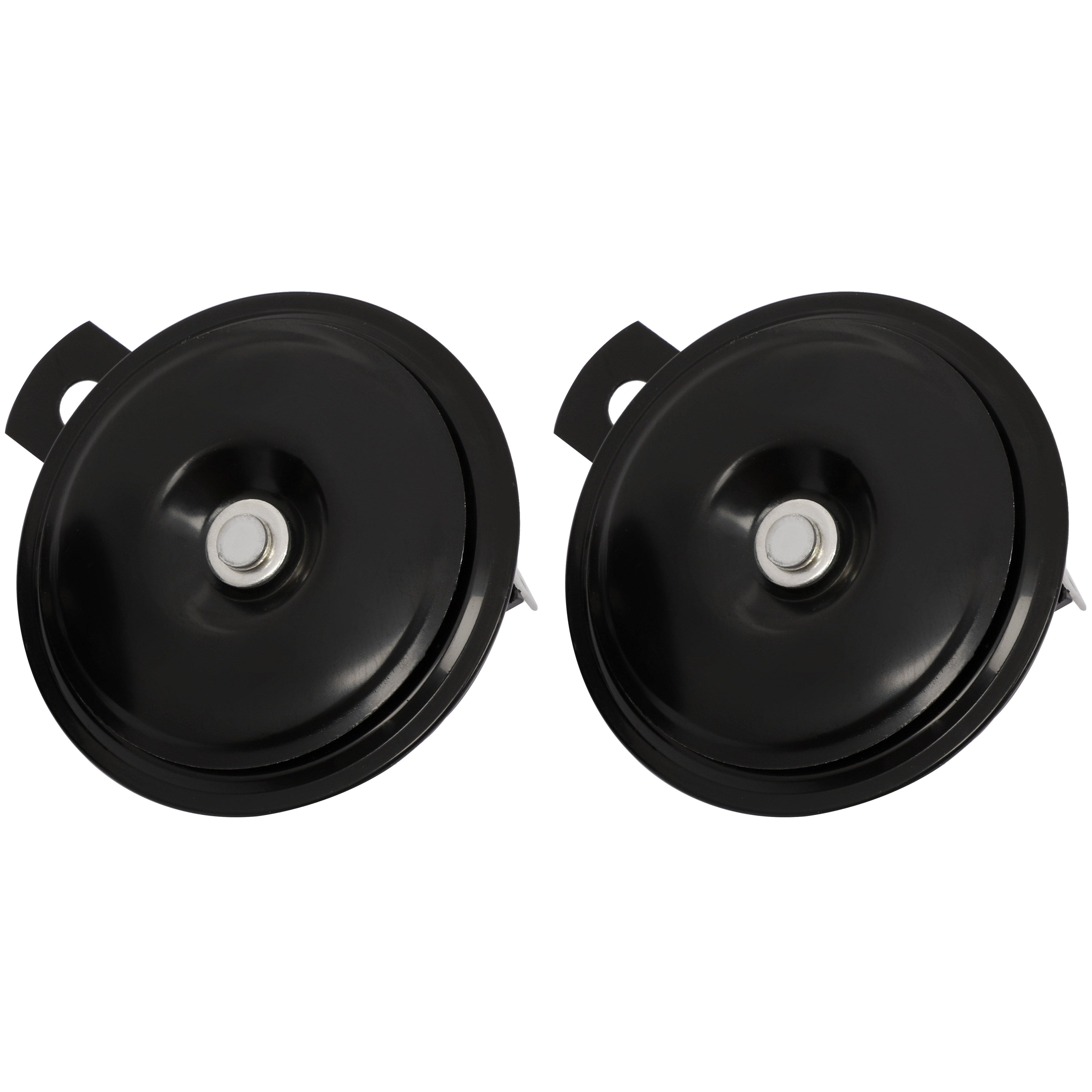 SCITOO Motorcycle Horn12V 105db, Electric Compact Car Horn Easy to Install, Grill-Mount Car Horns for Car Motorcycle Scooters ATV SUV Moped Go-Kart Dirt Bike Yacht Boat