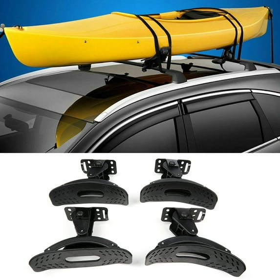 SCITOO Mounted on Car SUV Roof Rack Crossbar Kayak Rack Universal Saddles Kayak Carrier Canoe, SUP, Ski, Surf Vehicle Attachment Holder