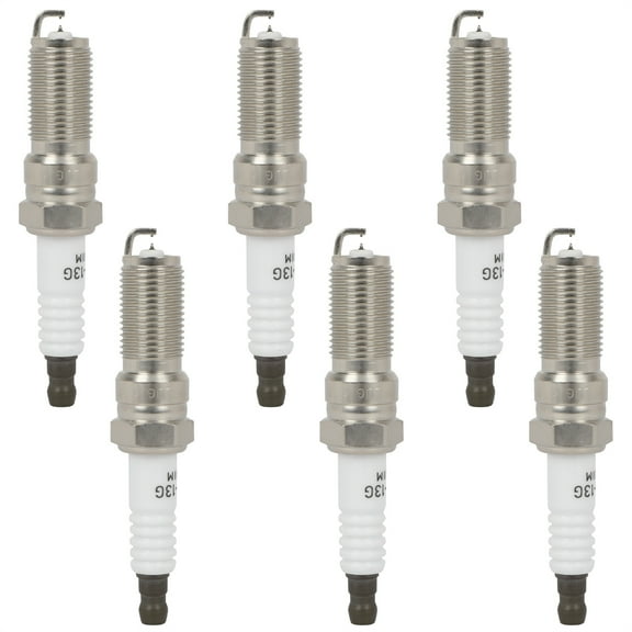 SCITOO Platinum Iridium Spark Plugs Compatible for Ford for Fusion 2010-2012, Edge 2007-2011, Taurus 2008-2012, Taurus X 2008-2009, Flex 2009-2012 & for Lincoln MKZ, MKX, MKS, MKT 90607 6 Pcs